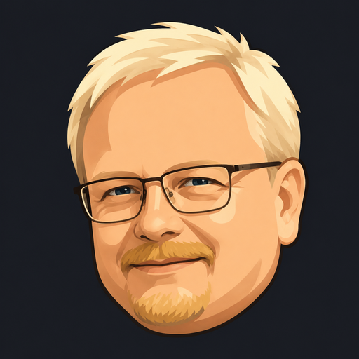 Illustrated portrait of Jean-Luc Peeters